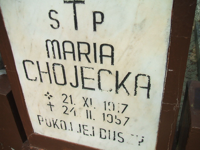 Maria Chojecka 1917 Nowa Sól - Grobonet - Wyszukiwarka osób pochowanych