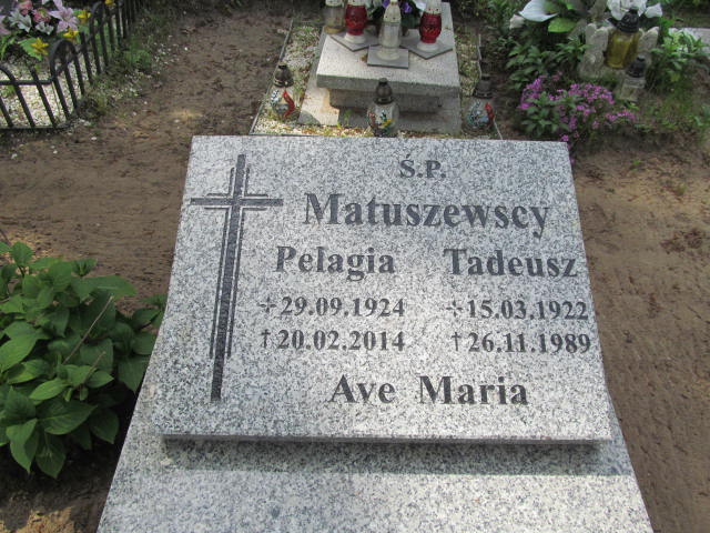 Tadeusz Matuszewski 1922 Nowa Sól - Grobonet - Wyszukiwarka osób pochowanych