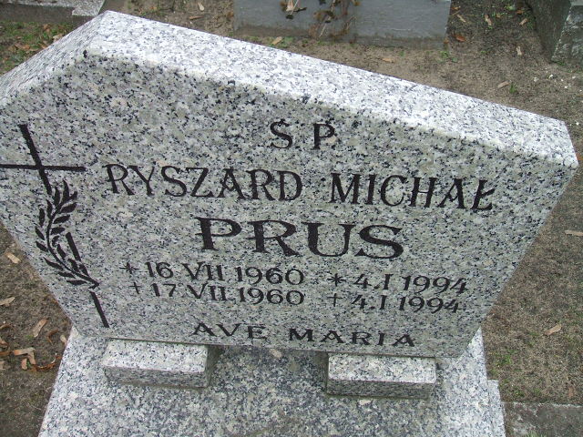 Michał Prus 1994 Nowa Sól - Grobonet - Wyszukiwarka osób pochowanych