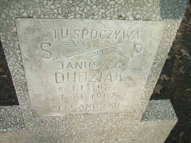 Janusz Dudziak 1967 Nowa Sól - Grobonet - Wyszukiwarka osób pochowanych