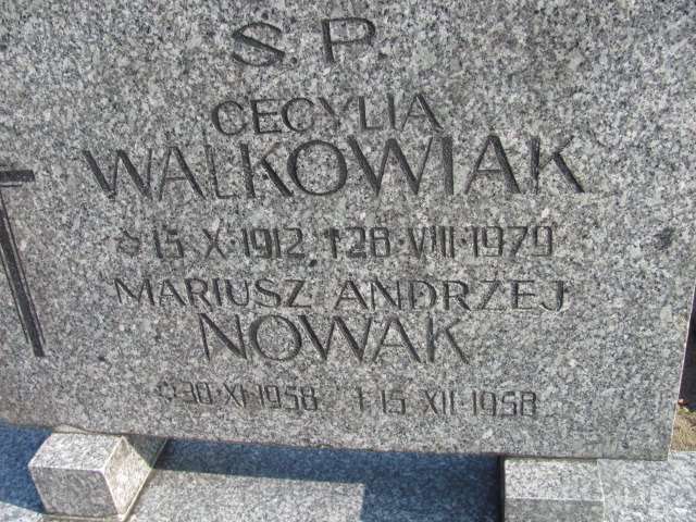 Mariusz Andrzej Nowak 1958 Nowa Sól - Grobonet - Wyszukiwarka osób pochowanych
