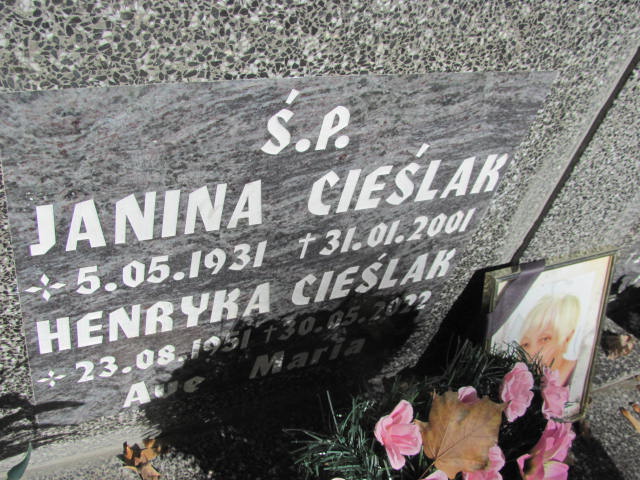 Janina Cieślak 1931 Nowa Sól - Grobonet - Wyszukiwarka osób pochowanych