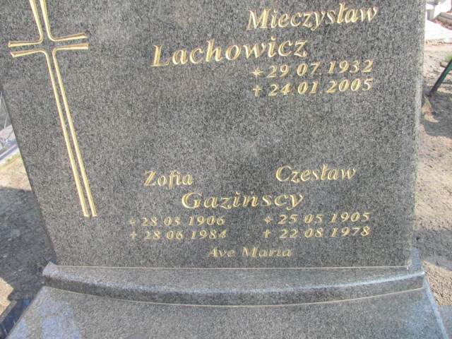 Czesław Gaziński 1905 Nowa Sól - Grobonet - Wyszukiwarka osób pochowanych