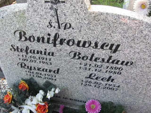 Ryszard Bonifrowski 1951 Nowa Sól - Grobonet - Wyszukiwarka osób pochowanych