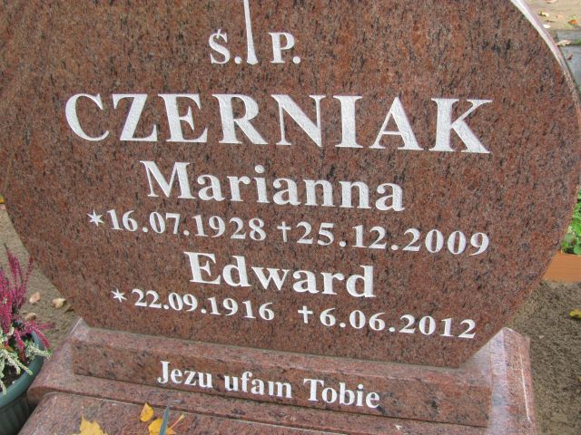 Edward Czerniak 1916 Nowa Sól - Grobonet - Wyszukiwarka osób pochowanych