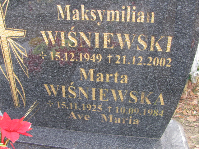 Maksymilian Wiśniewski 1949 Nowa Sól - Grobonet - Wyszukiwarka osób pochowanych