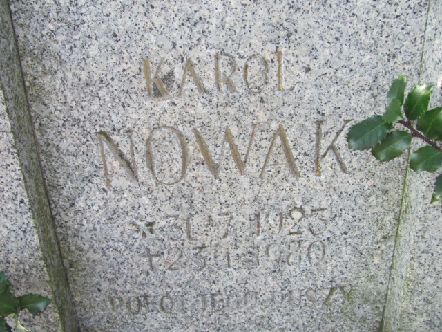 Karol Nowak 1923 Nowa Sól - Grobonet - Wyszukiwarka osób pochowanych