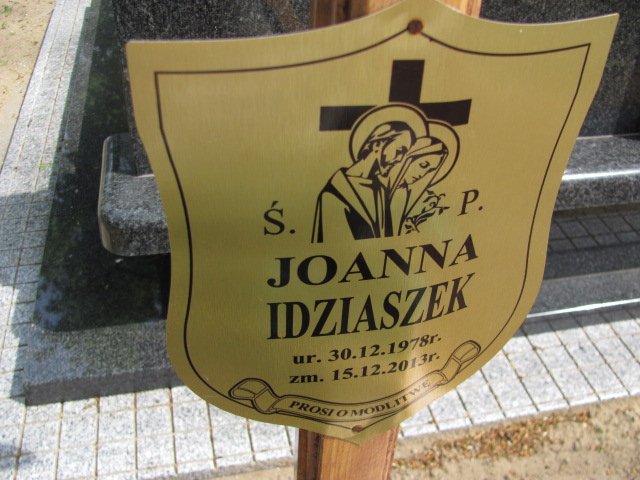 Joanna Idziaszek 1978 Nowa Sól - Grobonet - Wyszukiwarka osób pochowanych