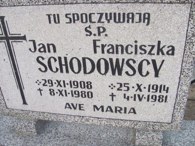 Franciszka Schodowska 1914 Nowa Sól - Grobonet - Wyszukiwarka osób pochowanych