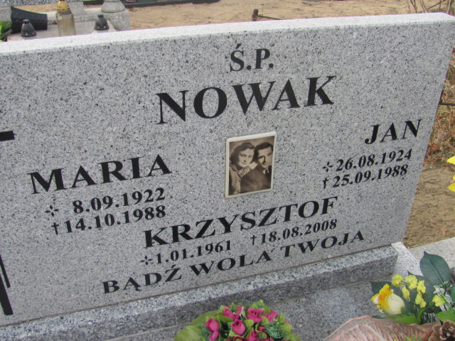 Krzysztof Nowak 1961 Nowa Sól - Grobonet - Wyszukiwarka osób pochowanych