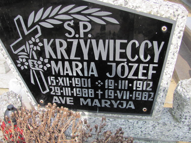 Maria Krzywiecka 1901 Nowa Sól - Grobonet - Wyszukiwarka osób pochowanych