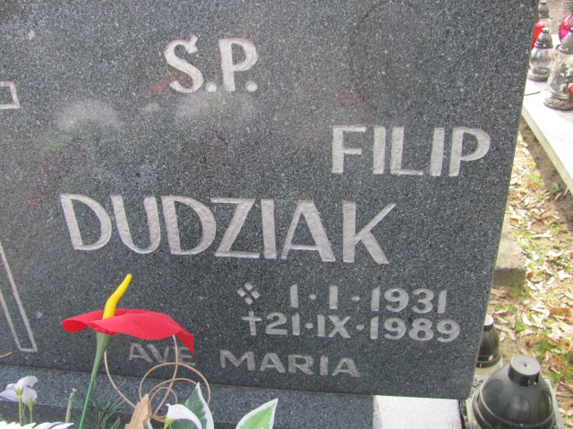 Filip Feliks Dudziak 1931 Nowa Sól - Grobonet - Wyszukiwarka osób pochowanych