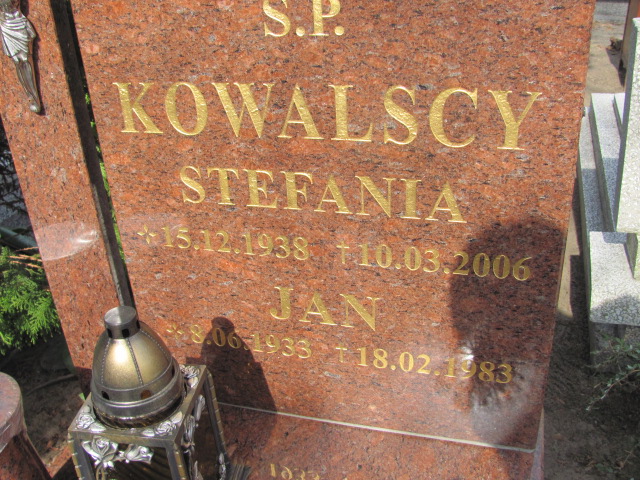 Stefania Kowalska 1938 Nowa Sól - Grobonet - Wyszukiwarka osób pochowanych