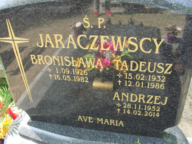 Andrzej Jaraczewski 1952 Nowa Sól - Grobonet - Wyszukiwarka osób pochowanych