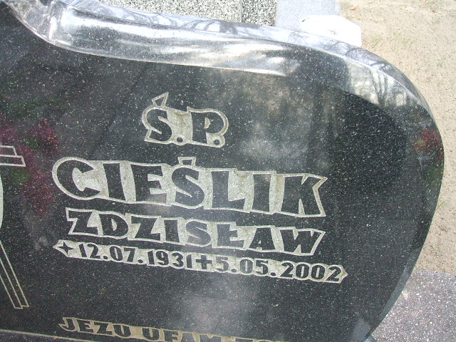 Zdzisław Cieślik 1931 Nowa Sól - Grobonet - Wyszukiwarka osób pochowanych