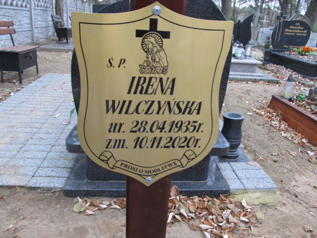 Irena WILCZYŃSKA 1935 Nowa Sól - Grobonet - Wyszukiwarka osób pochowanych