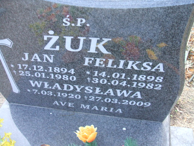 Jan Żuk 1894 Nowa Sól - Grobonet - Wyszukiwarka osób pochowanych