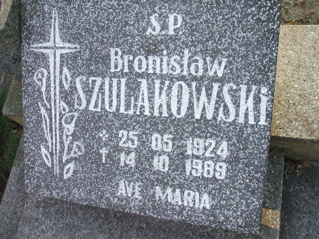 Bronisław Szulakowski 1924 Nowa Sól - Grobonet - Wyszukiwarka osób pochowanych