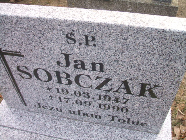 Jan Sobczak 1947 Nowa Sól - Grobonet - Wyszukiwarka osób pochowanych