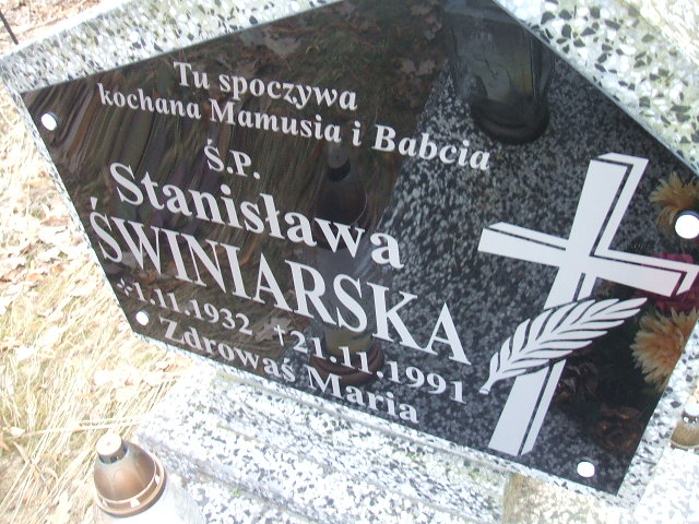 Stanisława Świniarska 1932 Nowa Sól - Grobonet - Wyszukiwarka osób pochowanych