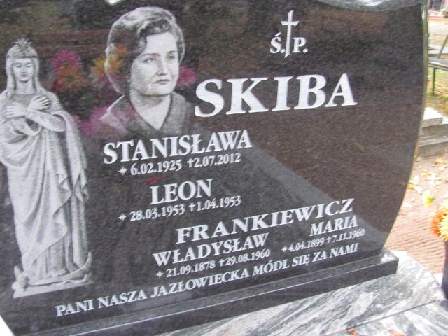 Leon Skiba 1953 Nowa Sól - Grobonet - Wyszukiwarka osób pochowanych
