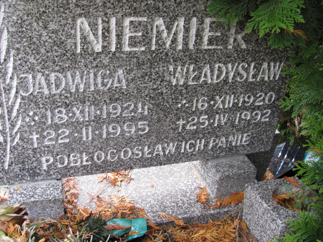 Jadwiga Niemier 1924 Nowa Sól - Grobonet - Wyszukiwarka osób pochowanych