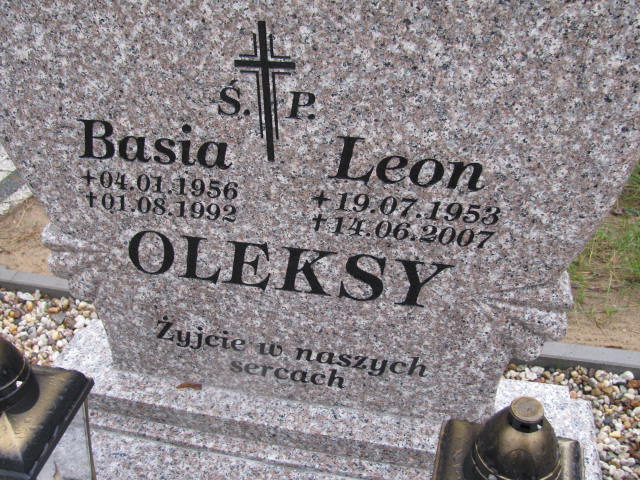 Barbara Oleksy 1956 Nowa Sól - Grobonet - Wyszukiwarka osób pochowanych