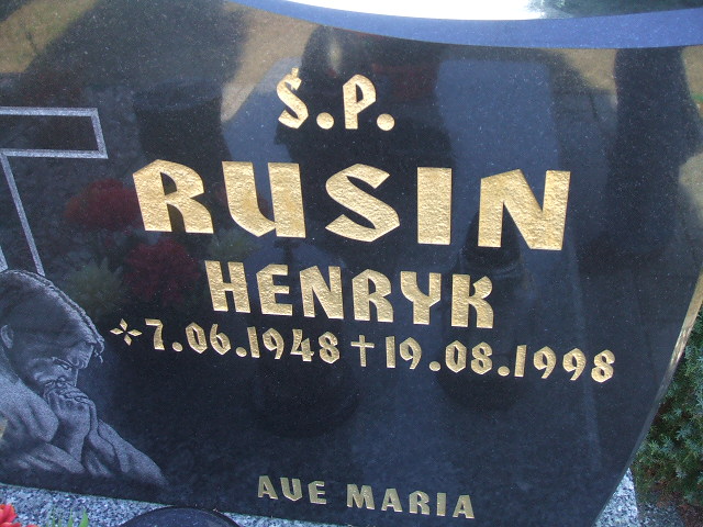 Henryk Rusin 1948 Nowa Sól - Grobonet - Wyszukiwarka osób pochowanych