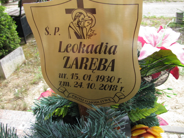 Zbigniew Zaręba 1950 Nowa Sól - Grobonet - Wyszukiwarka osób pochowanych