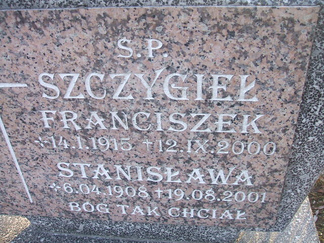 Stanisława Szczygieł 1908 Nowa Sól - Grobonet - Wyszukiwarka osób pochowanych