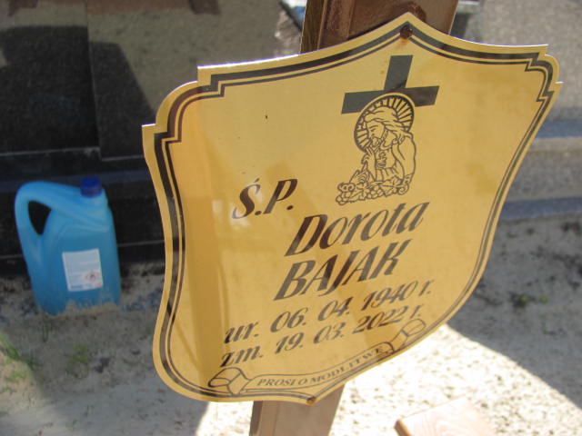 Dorota BAJAK 1940 Nowa Sól - Grobonet - Wyszukiwarka osób pochowanych