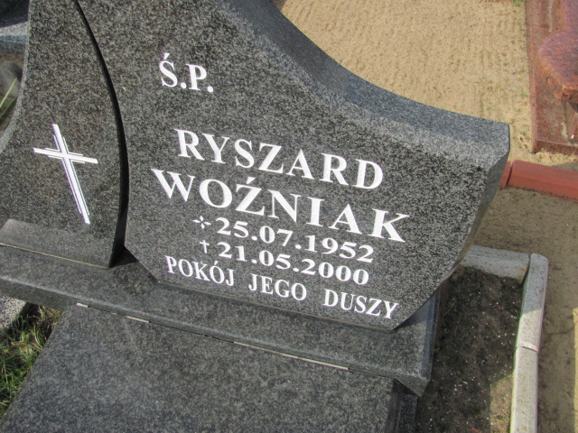 Ryszard Woźniak 1952 Nowa Sól - Grobonet - Wyszukiwarka osób pochowanych