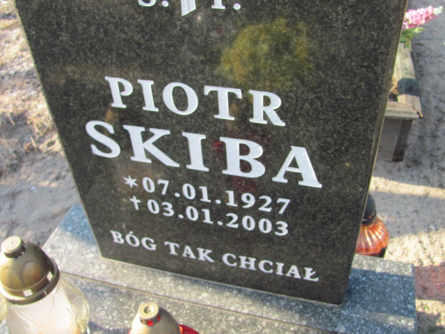 Piotr Skiba 1927 Nowa Sól - Grobonet - Wyszukiwarka osób pochowanych