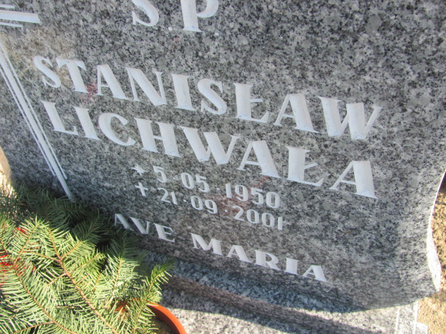 Stanisław Lichwała 1950 Nowa Sól - Grobonet - Wyszukiwarka osób pochowanych