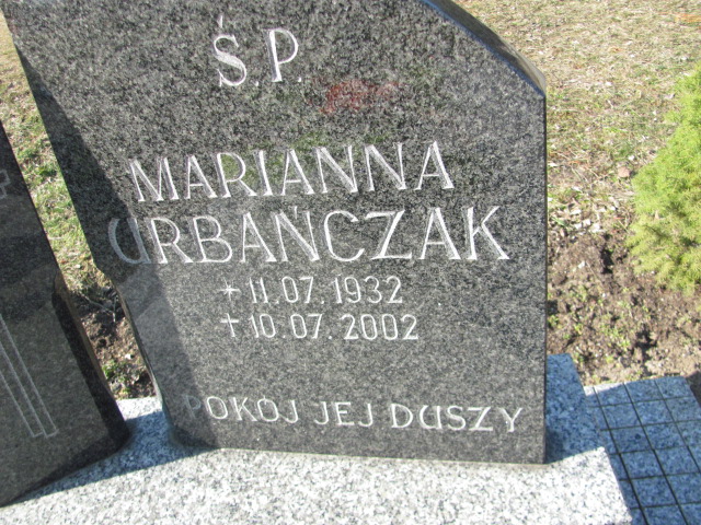 Marianna Urbańczak 1932 Nowa Sól - Grobonet - Wyszukiwarka osób pochowanych