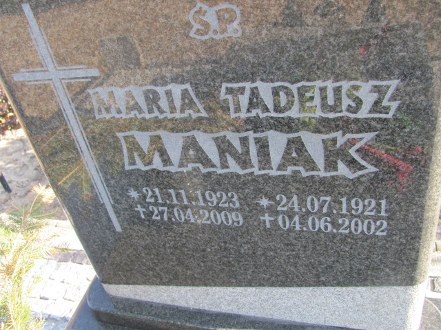 Maria Maniak 1923 Nowa Sól - Grobonet - Wyszukiwarka osób pochowanych