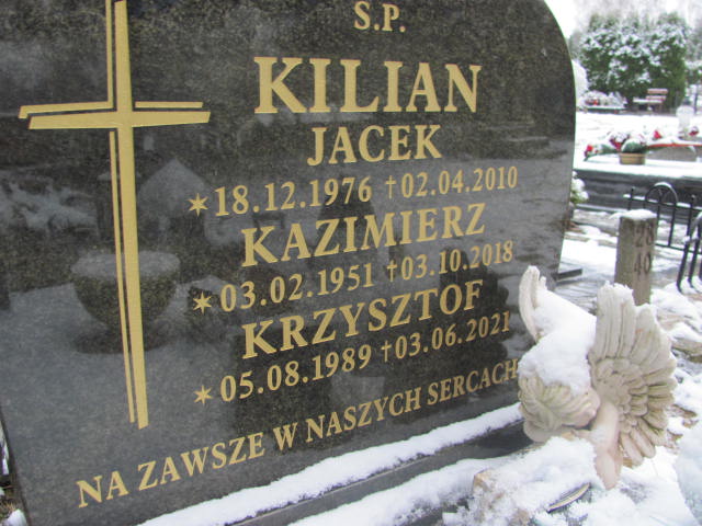 Jacek Kilian 1976 Nowa Sól - Grobonet - Wyszukiwarka osób pochowanych