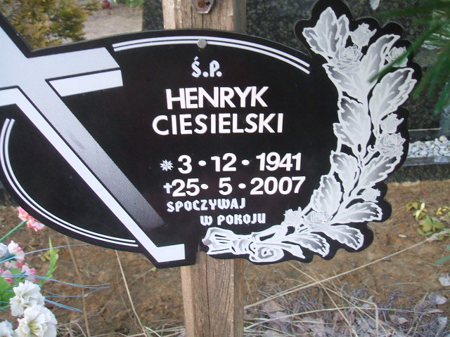 Henryk Ciesielski 1941 Nowa Sól - Grobonet - Wyszukiwarka osób pochowanych