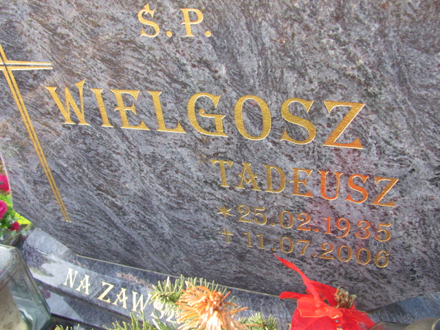 Tadeusz Wielgosz 1935 Nowa Sól - Grobonet - Wyszukiwarka osób pochowanych