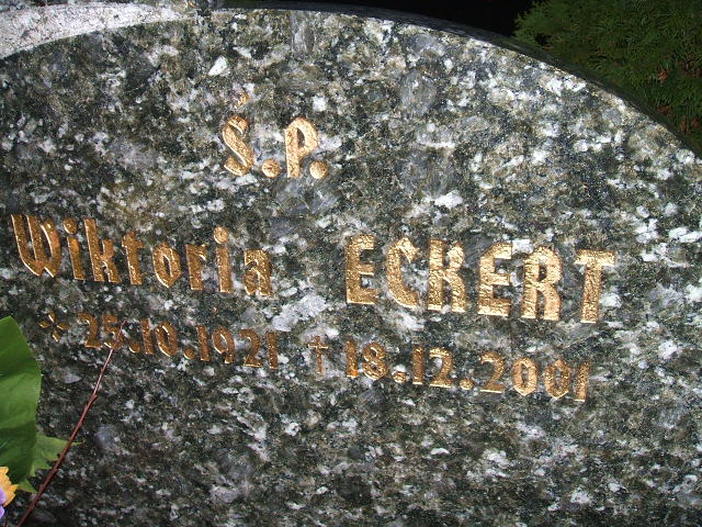 Wiktoria Eckert 1921 Nowa Sól - Grobonet - Wyszukiwarka osób pochowanych