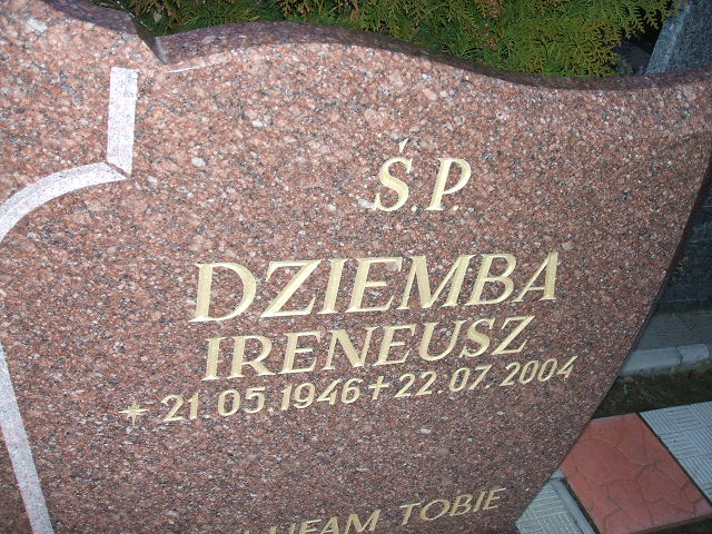 Ireneusz Dziemba 1946 Nowa Sól - Grobonet - Wyszukiwarka osób pochowanych