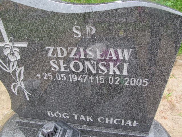 Zdzisław Słoński 1947 Nowa Sól - Grobonet - Wyszukiwarka osób pochowanych